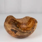 Hand-Carved Rustic Olive Wood Bowl - Unique & Enduring