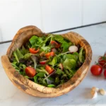 Hand-Carved Rustic Olive Wood Bowl - Unique & Enduring