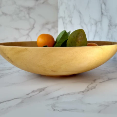 Hand-Turned Pistachio Wood Bowl – Thin, Hard & Distinctive2