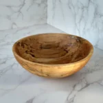 Hand-Turned Spalted Cypress Bowl - Uncommon Natural Beauty