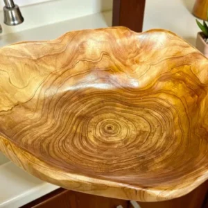 Handcarved Root Wood Bowl – Organic Artistry and Natural Elegance2