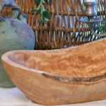 Handcrafted Olive Wood Fruit Bowl - Rustic Elegance & Versatile Use