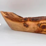 Handmade Olive Wood Oval Fruit Bowl