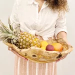 Live Edge Olive Wood Bread-Fruit Trench Bowl