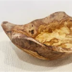 Live Edge Olive Wood Bread-Fruit Trench Bowl