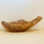 Live Edge Olive Wood Bread-Fruit Trench Bowl
