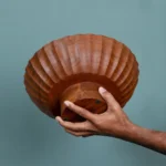 Luxe Designs Elevated Wooden Footed Bowl - Handcrafted Centerpiece