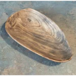 Rustic Hand-Carved Elm Wood Bowl - Charming and Unique