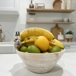 Rustic Natural Wood Bowl - Multifunctional Storage & Décor