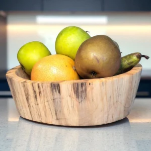 Rustic Spalted Birch Serving Bowl - Unique Natural Charm