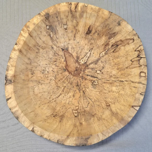Rustic Spalted Birch Serving Bowl - Unique Natural Charm